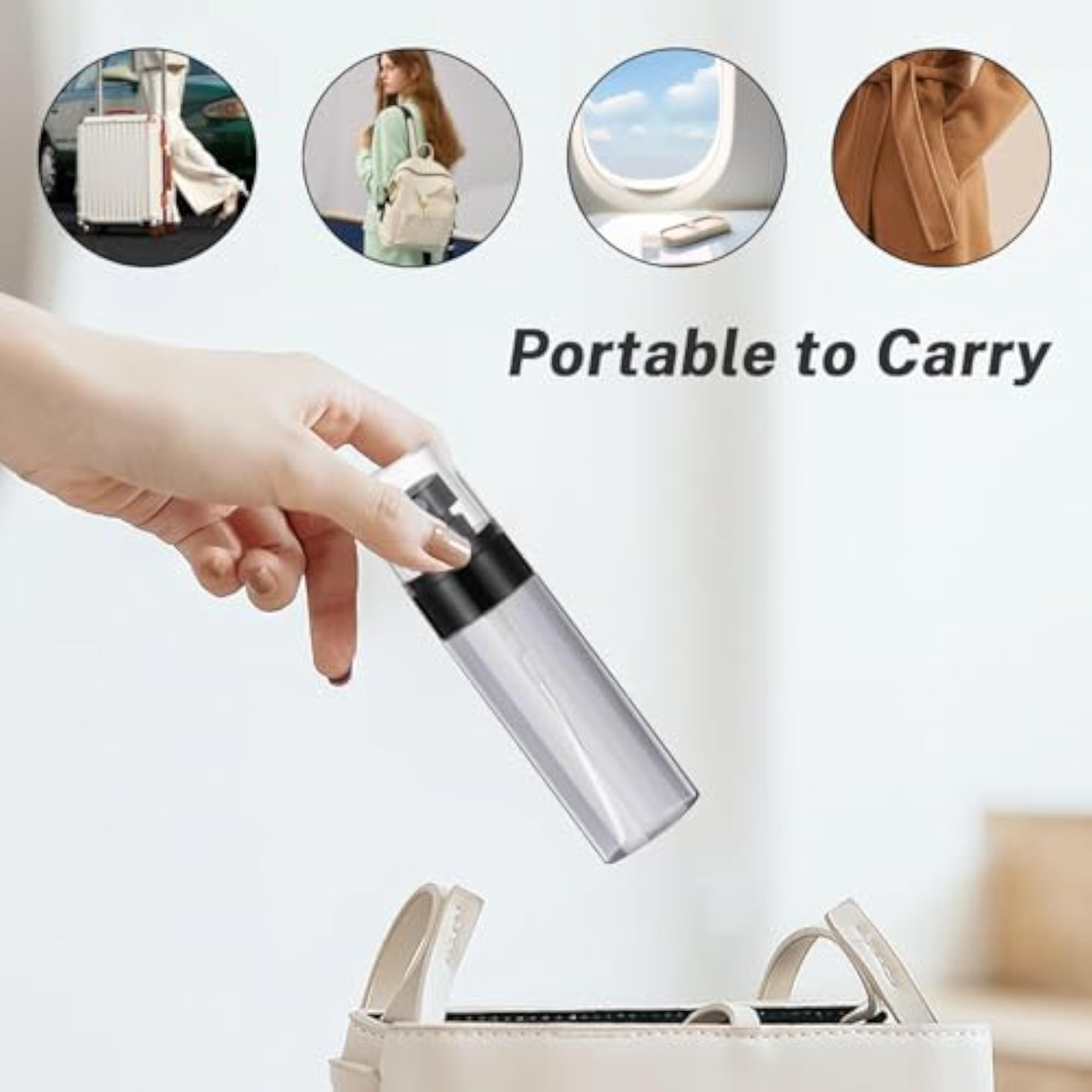 100ml Travel Spray Bottle 2 Pack, Travel Essential